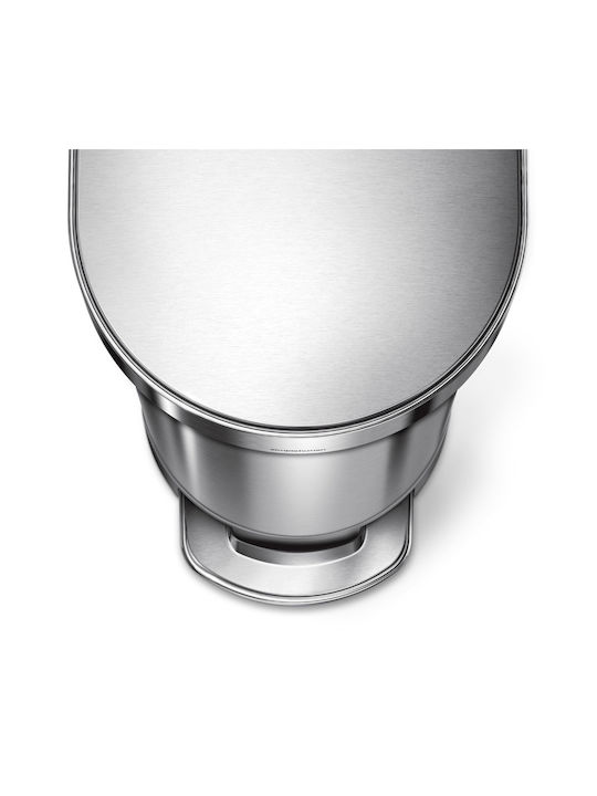 Simplehuman Abfalleimer Abfall Metallisch mit Pedal 45Es 1Stück