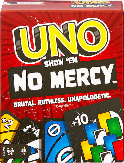 Board Game Uno No Mercy for 2-6 Players 7+ Years Old (EN) Mattel