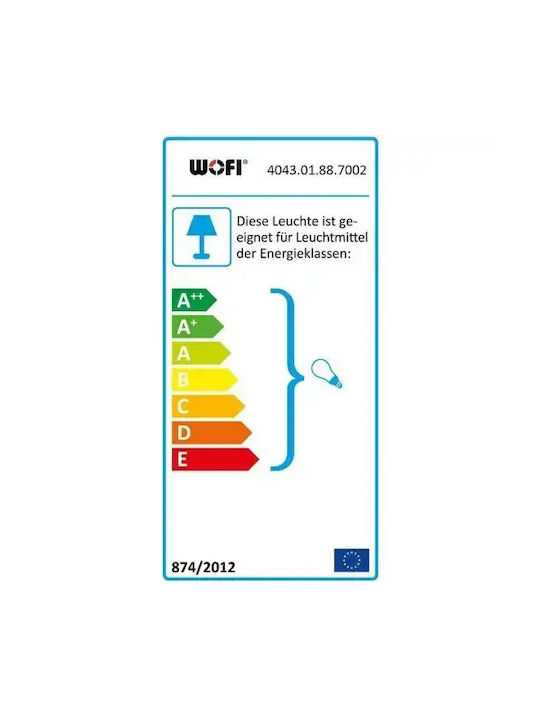 Wofi Decorative Lamp with Socket for Bulb E27 Gray