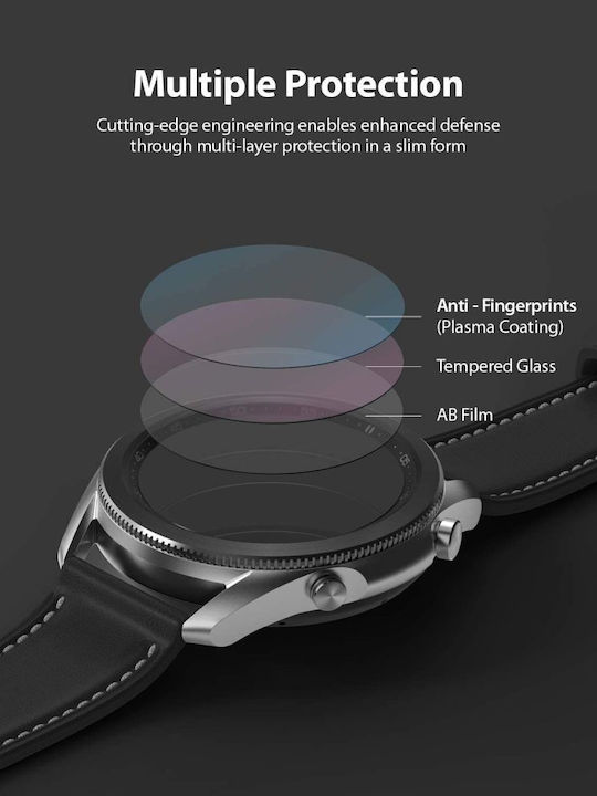 Ringke Tempered Glass for the Samsung Galaxy Watch3 (45mm) 4pcs RGK1246