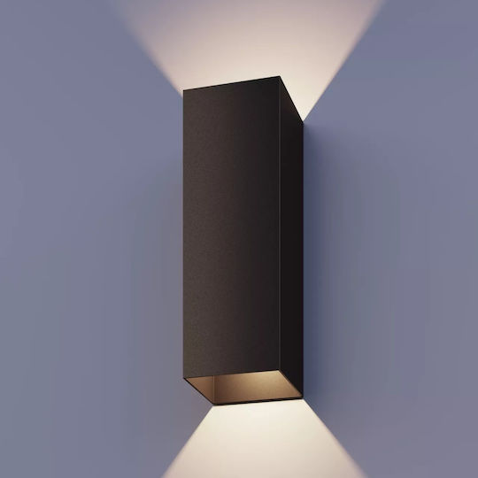 Lampa Calex Milan Lumină de exterior montată pe perete LED IP54 8W cu Alb Cald Lumină Dublu Fascicul