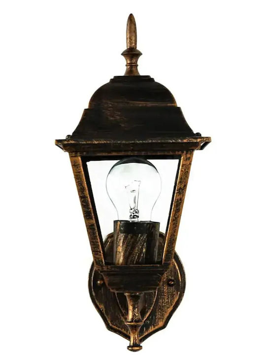Wandmontierte Außen-Laterne E27 IP44 34.5x15x19.5εκ.