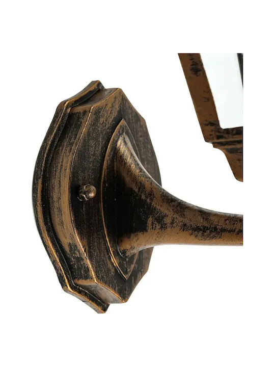 Wandmontierte Außen-Laterne E27 IP44 34.5x15x19.5εκ.
