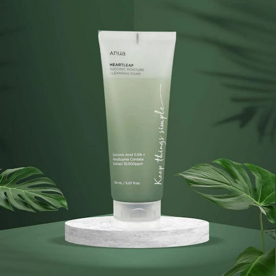 Anua Heartleaf Succinic Moisture Spumă Față & Ochi 150ml
