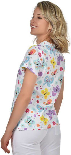 B-Well Bambina Women's Multicolour Medical Blouse