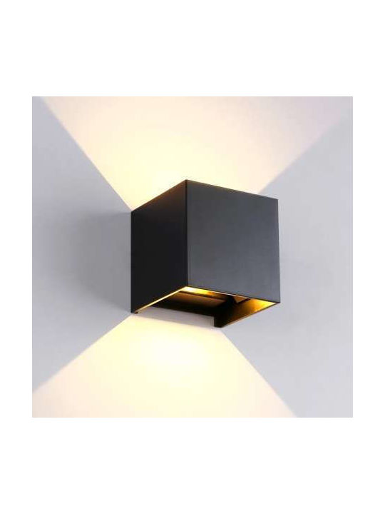 Atman Φωτιστικό Τοίχου LED Μαύρο 10x10x8εκ. Atman Φωτιστικό Τοίχου LED Μαύρο 10x10x8εκ.