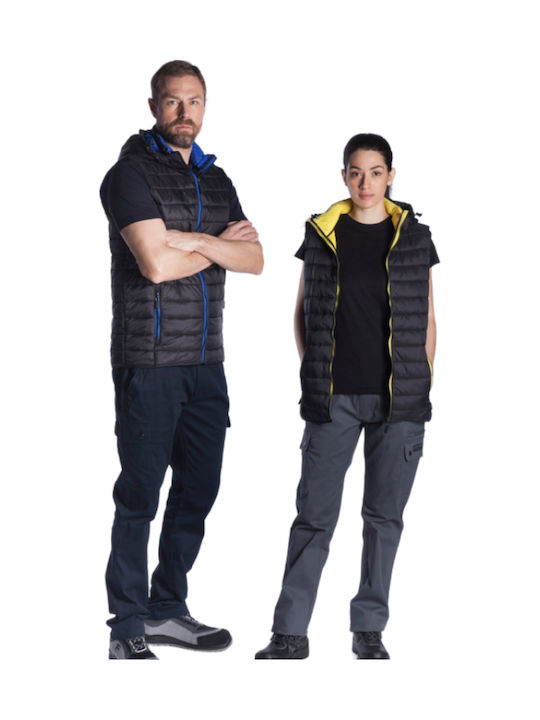 Fageo Bărbați Vestă de siguranță cu glugă Roșu
