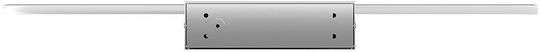 Braytron Modern Leuchte Badezimmer mit Integrierter LED und Einstellbares Weißes Licht Silber 60x12cm