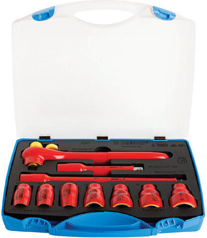 Unior 190VDE6P10 Set Ratchet 1\2" 10pcs 621646