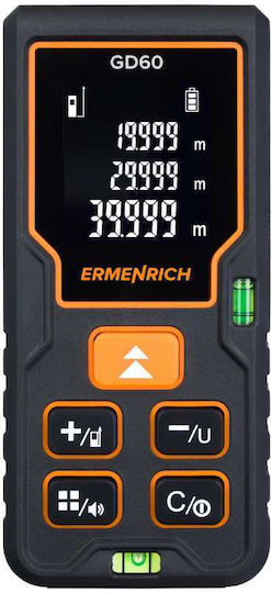 Ermenrich Μέτρο Laser 81422 με Εύρος Μέτρησης 0.05m-60m