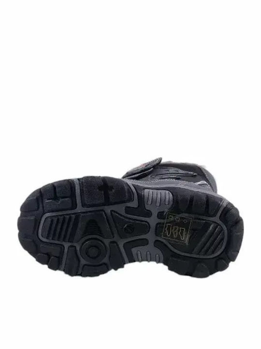 Lederne Kinderstiefel Gray
