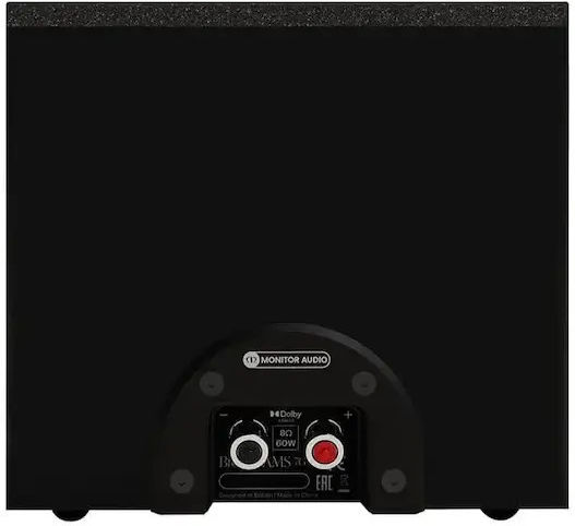 Monitor Audio Bronze AMS 7G Paar Hi-Fi Lautsprecher Boden 60W 2 Anzahl von Fahrern B18.5xT31.3xH18.5cm. Schwarz