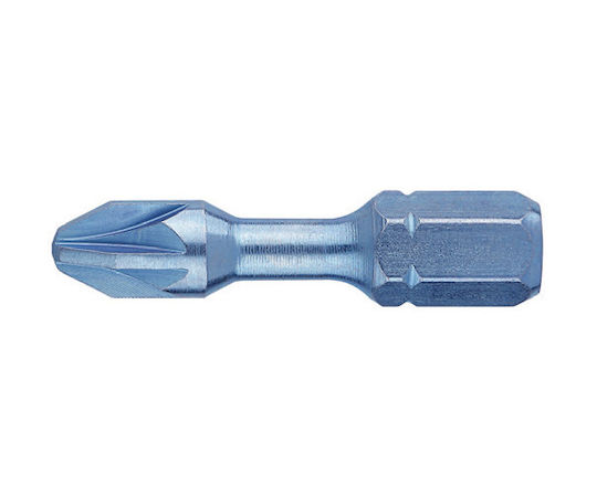 1/4'' Sechskant Impact-Bit Blau Shock Din Iso 1173 Form E 6.3 Pozidrive Pz 3 Profil