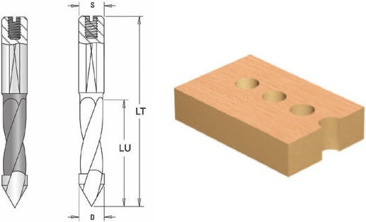 Cms Drill Through Holes Flattened Cylindrical Shank Adjustment Screw D10x35x70 Z2 Dr