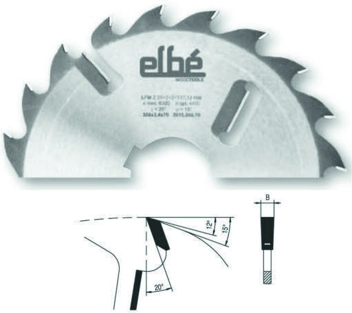 Multiblade Tipped Carbide Circular Saw Blade 500x4.2x110 Z20+4
