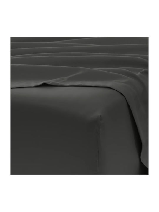 My Home Luxury Sheet Sets Single 160x240cm. Dark Gray 4pcs