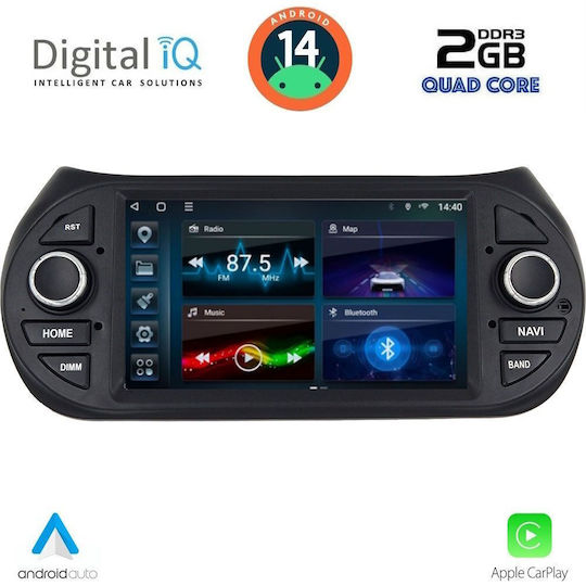 Digital IQ Ηχοσύστημα Αυτοκινήτου για Peugeot Bipper Citroen Nemo Lexus CT 2008-2018 (Bluetooth/USB/WiFi/GPS/Apple-Carplay/Android-Auto) με Οθόνη Αφής 7"