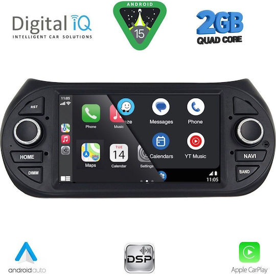 Digital IQ Ηχοσύστημα Αυτοκινήτου για Peugeot Bipper Citroen Nemo Lexus CT 2008-2018 (Bluetooth/USB/WiFi/GPS/Apple-Carplay/Android-Auto) με Οθόνη Αφής 7"