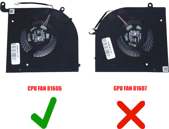 Ανεμιστηράκι Laptop Cpu Cooling Fan Msi Creator Z16p Z16p-b12u Z16hx Studio B12ugst B12umst Ms-15g1 Ms-15g2 15g2-cpu Bs6212ms-u5w 4pin Κωδ.81606