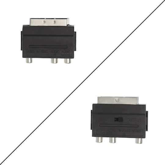 Goobay Μετατροπέας RCA / S-Video female σε Scart male 1τμχ 50123
