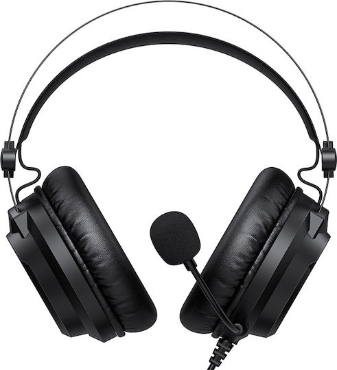 Onikuma X80 Über Ohr Gaming-Headset mit Verbindung 3,5mm / USB Schwarz