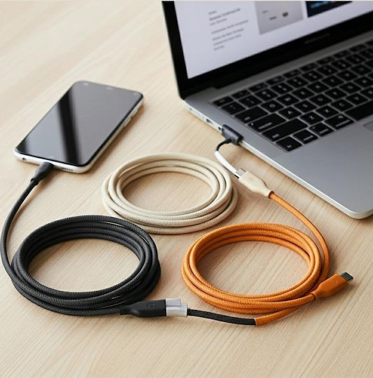 Energea Magnetic USB 2.0 Cable USB-C male - USB-C 60W Pink 1.5m