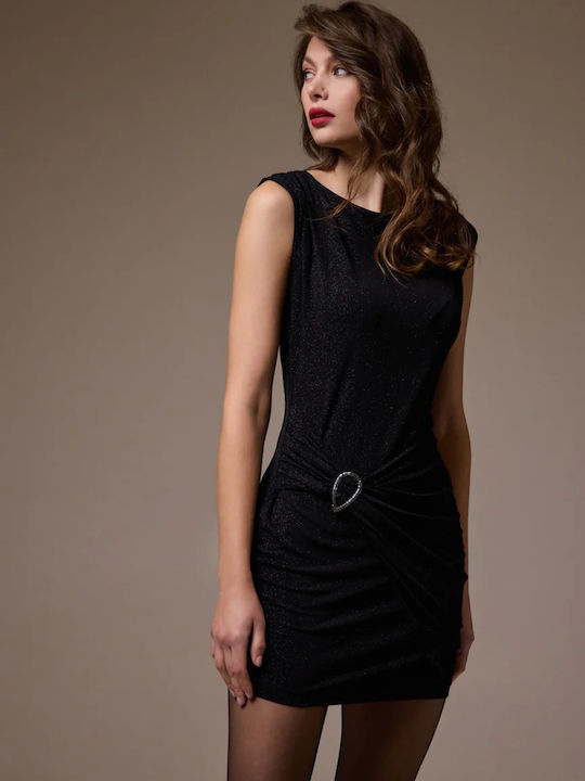 Sommer Mini Abendkleid Schwarz