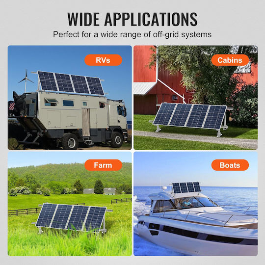 Vevor Photovoltaik-Zubehör Montageschiene Für Solarmodule Mehrfachstücke Verstellbare Halterungen 30°-60°