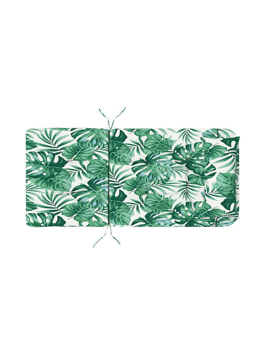 vidaXL Garden Chair Cushion with Backrest Green 2 Pieces 58x77cm