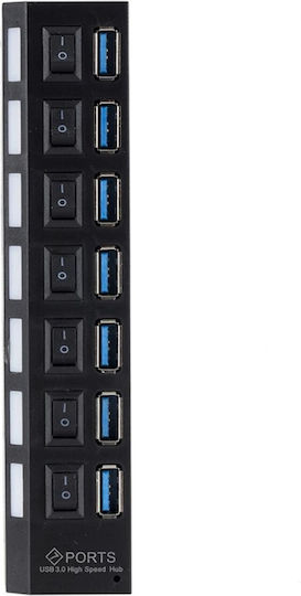Treqa Hub 7 Θυρών USB 3.0 με σύνδεση USB-A