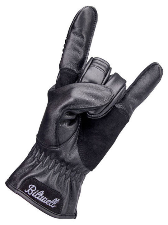 Biltwell Work 2.0 Men's Motorcycle Gloves Leather Black