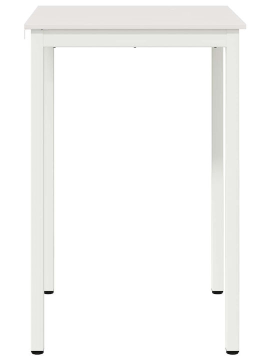 Table Bar from Solid Wood & Metal White 110x55x105cm