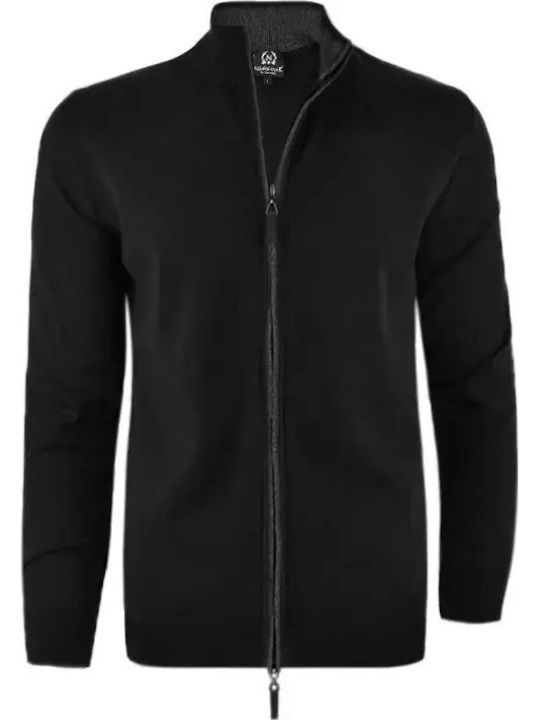 Cardigan Tricotat pentru Bărbați Black