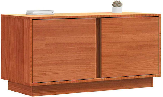 vidaXL TV Stand Made of Solid Wood Brown 80x35x40.5cm