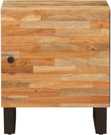 Bedside Tables from Solid Wood Brown 2 Pieces 40x33.5x46cm