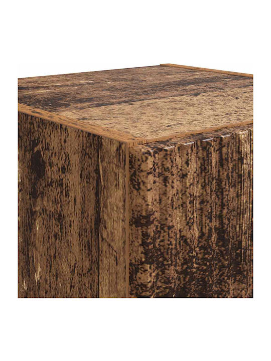Wall Living Room Cabinet Made of Particle Board Old Wood 30x31x60cm