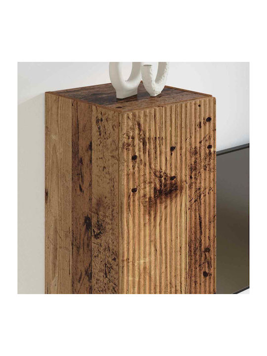 Wall Living Room Cabinet Made of Particle Board Old Wood 30x31x60cm