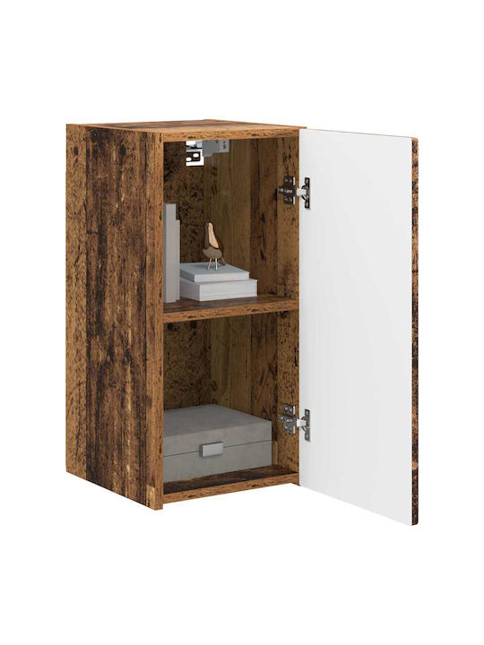 Wall Living Room Cabinet Made of Particle Board Old Wood 30x31x60cm