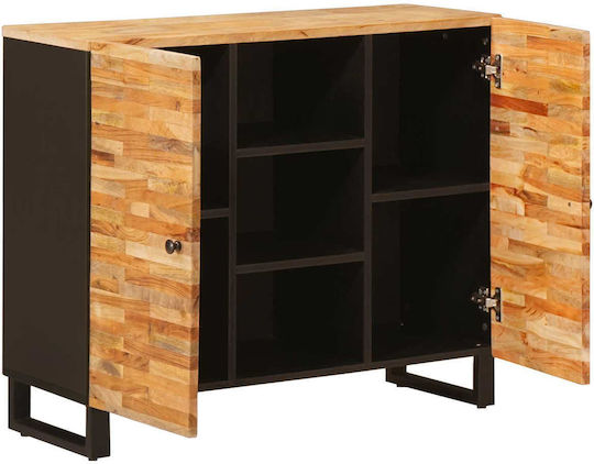 Cabinet Storage Made of Metal & Wood L90xW33.5xH75cm