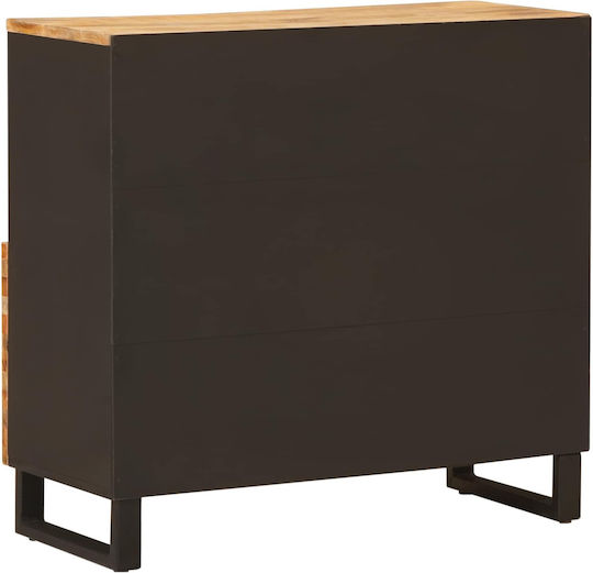 Cabinet Storage Made of Metal & Wood L90xW33.5xH75cm