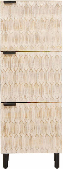 Kabinett Aufbewahrung aus Metall & Holz L40xB33.5xH110cm
