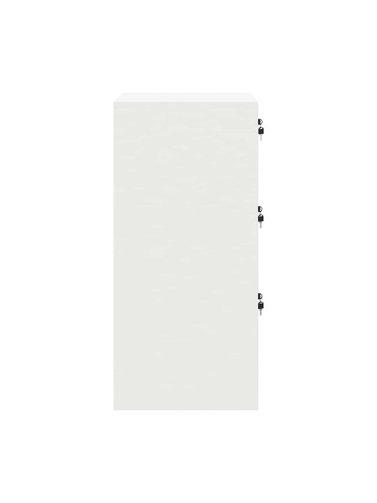 Schublade Büro mit Schloss White 44x50x106.5cm
