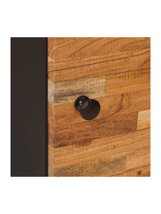 Bedside Table from Solid Wood Brown 40x33.5x46cm