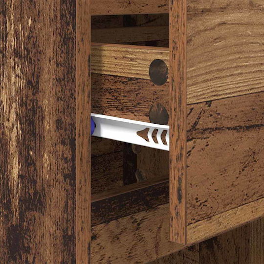 Sideboard Wooden with Drawers Old Wood 40x35x70cm