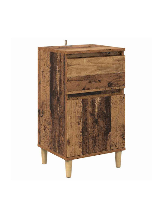 Sideboard Wooden with Drawers Old Wood 40x35x70cm