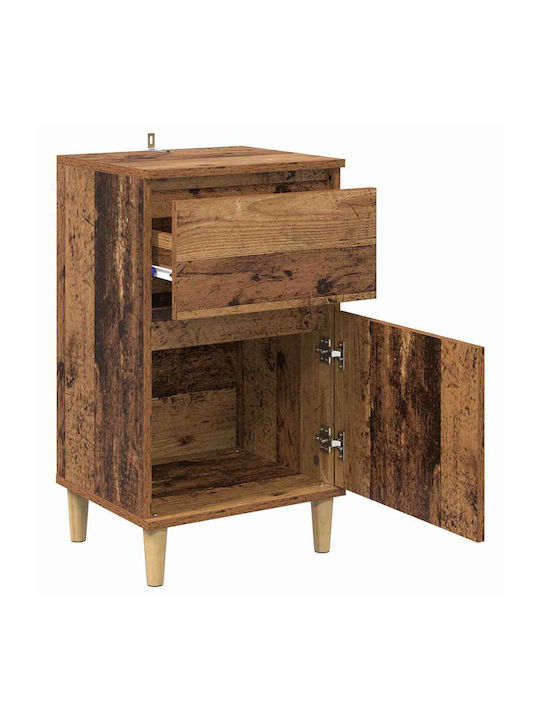 Sideboard Wooden with Drawers Old Wood 40x35x70cm