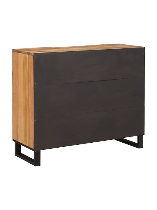 Bufet din Lemn Masiv & Metal Maro 40x33.5x110cm
