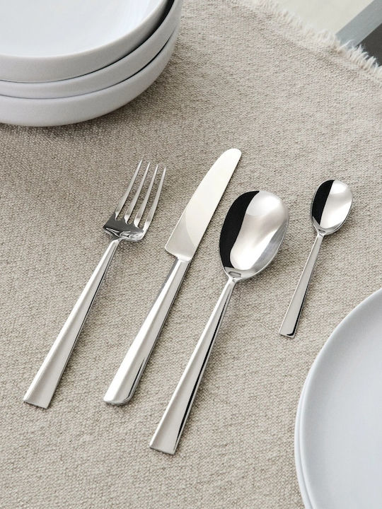 Alessi Cutlery Set Stainless Steel Silver 24 Pieces