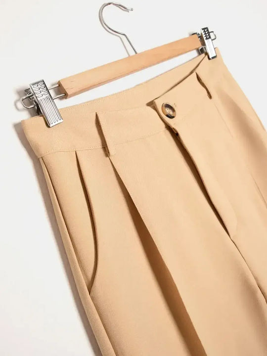 Women's Suit Jacket Trousers Beige Size XL