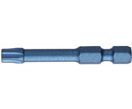 Biți Pentru Șurubelniță Hexagonali 1/4'' Albastru Șoc Formă E 6.3 Torx Tx 15 Profil